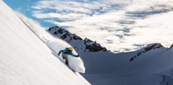 Guy Fattal drops in on Blackcomb for a Christmas Eve rip. Photo Mitch Winton/Whistler Blackcomb