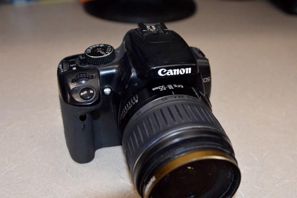 An SLR camera and lens were turned over to Nanimo RCMP.