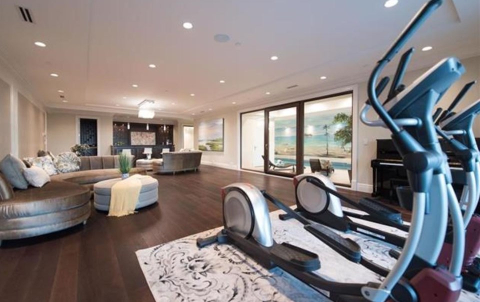 $18-6m West Van mansion recreation gym