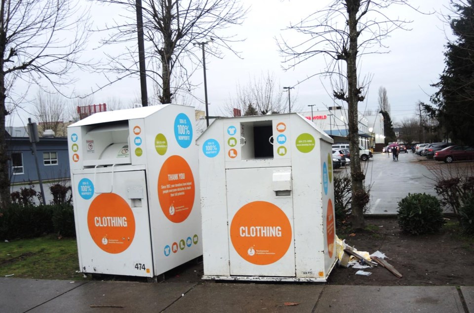 Clothing bins