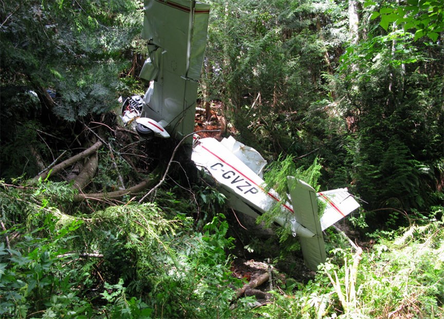 Plane wreckage