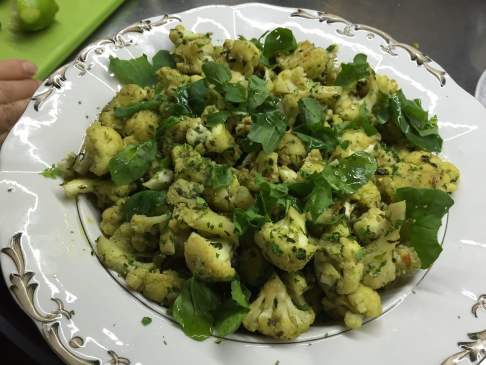 Cauliflower and watercress