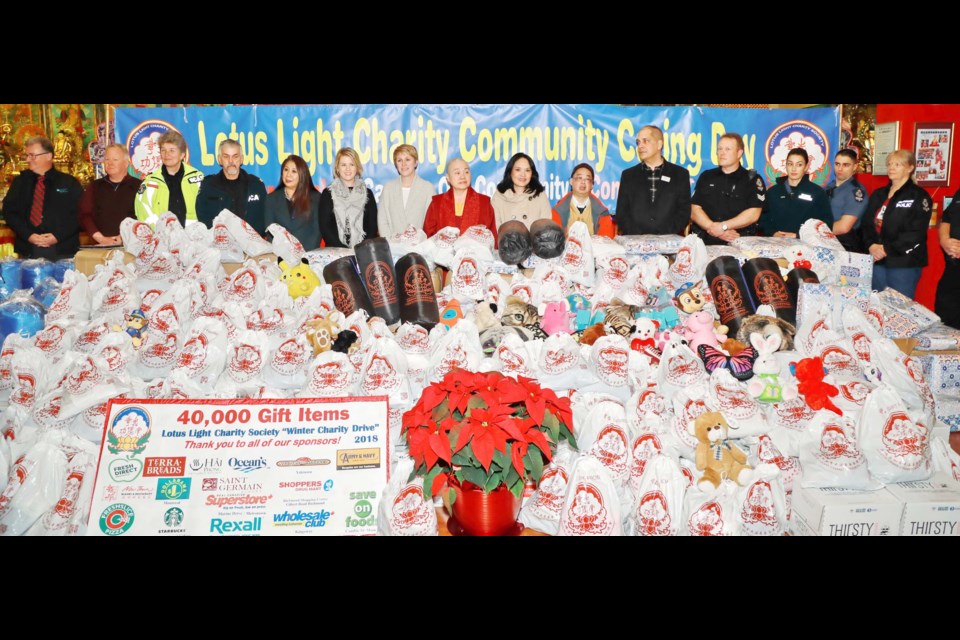 Homeless people in Richmond benefitted from the work of the Lotus Light Charity Society, which recently distributed its proceeds from its annual winter charity drive. The BC Ministry of Social Development’s Integration & Outreach Program for Richmond picked up loads of new sleeping bags and winter care packages to distribute to the homeless population in Richmond. Photo submitted