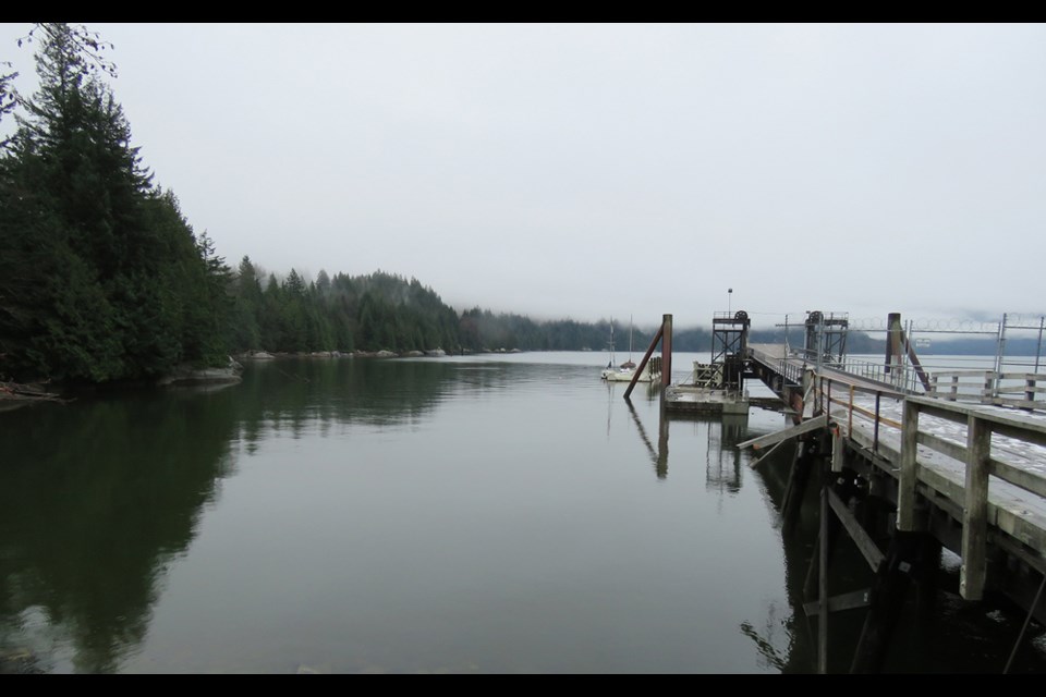 A photo taken Thursday shows clear waters. Previously, a number of vessels were in the area.