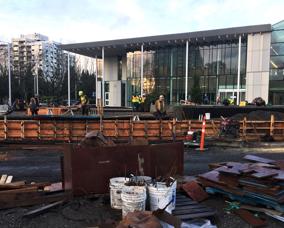 Minoru centre construction