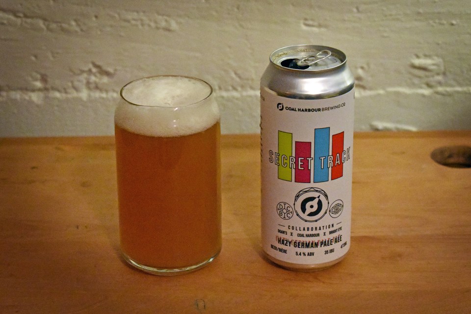 Hazy pale ale Secret Track is an Old World take on a New World style.