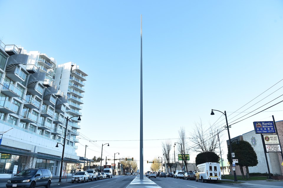 Public art piece 108 Steps was made possible through a $671,000 contribution by Westbank, the luxury