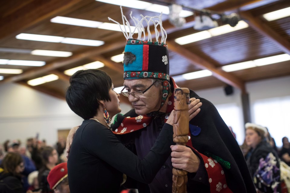 Wet'suwet'en hereditary chief Namoks and Molly Wickham