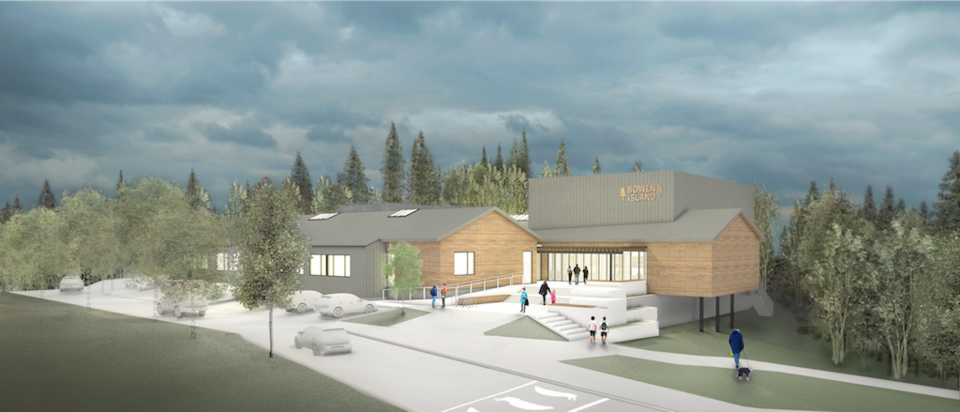 The conceptual drawing of the proposed community centre.