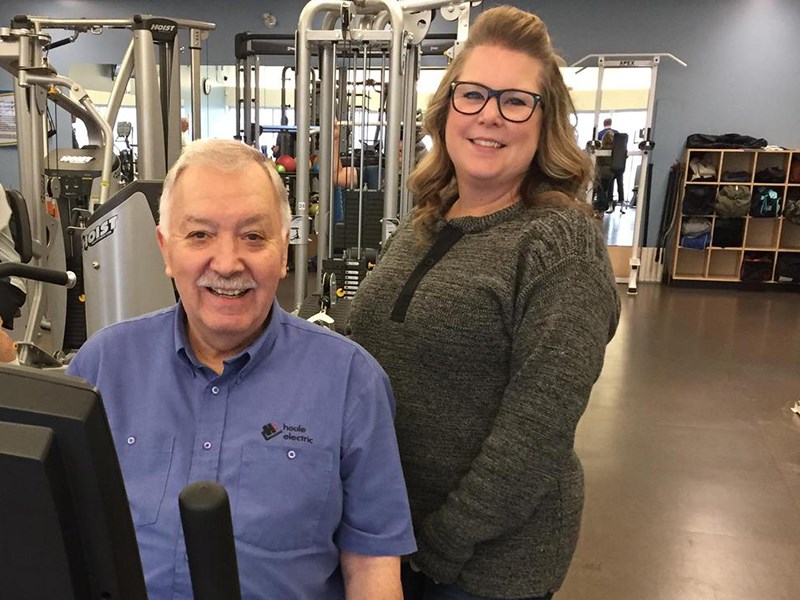 Powell River resident Ron Salome [left]