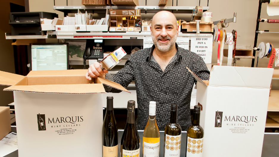 On Jan. 17, Marquis Wine Cellars owner John Clerides received a wine shipment at his Vancouver store