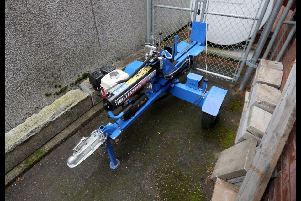 A $3,200 wood chipper expensed to the legislative assembly but delivered directly to Craig James’s home now sits on the grounds of the B.C. legislature.