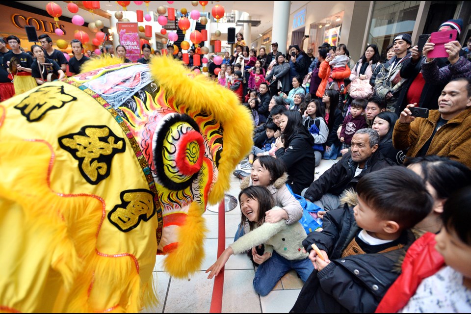 The Chinese Lion Dance.