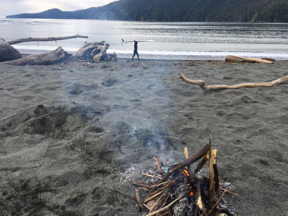 Surf's up at the West Coast logging town of Port Renfrew. Photo Grant Lawrence