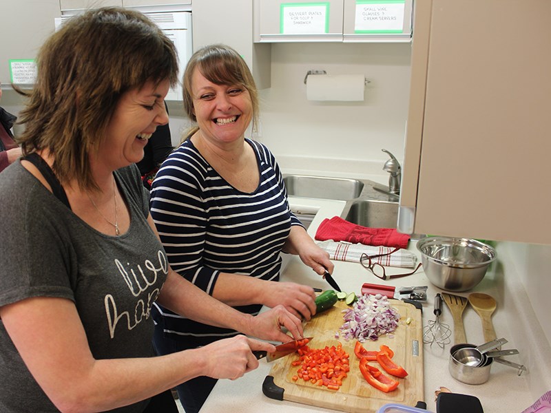 Colleen Unger [left] and Christine Forrest