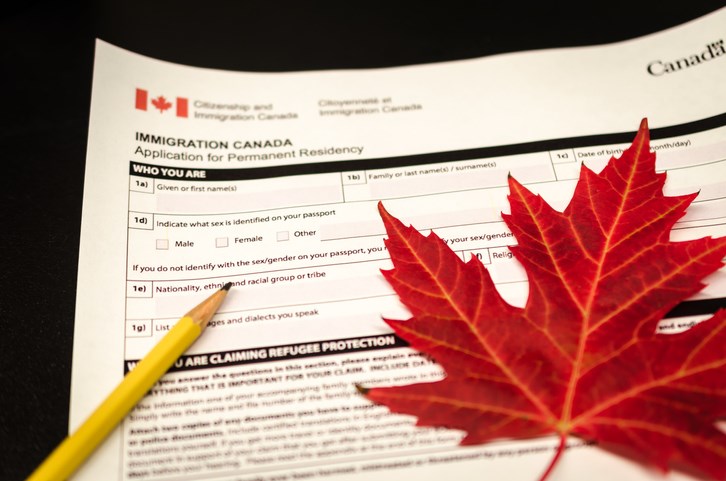 Canada immigation form