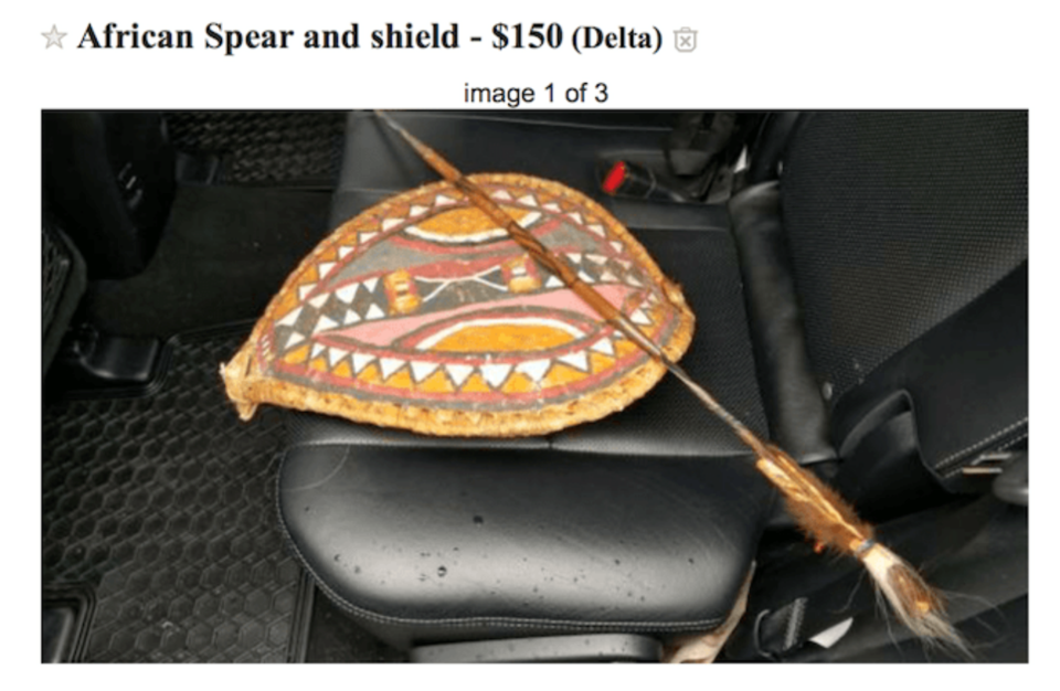 African Spear and Shield