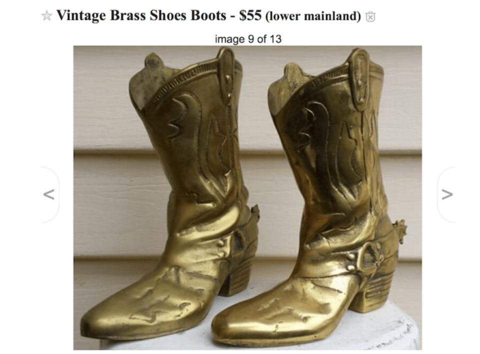 Gold boots