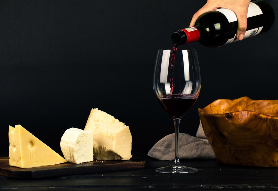 wine, cheese, stock photo