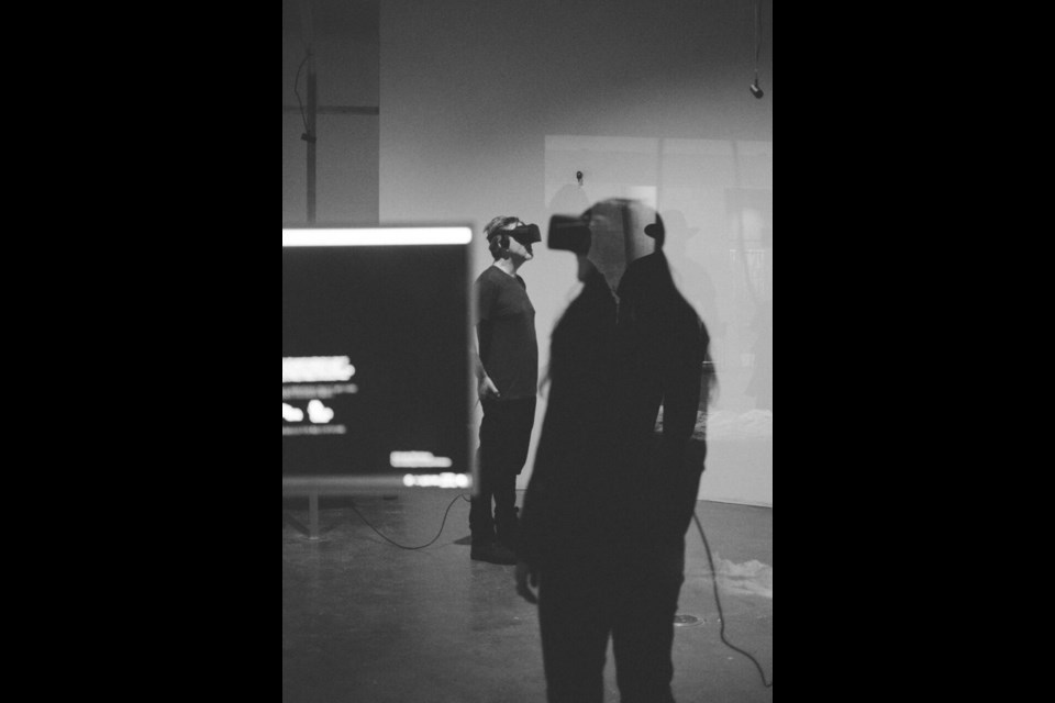 Virtual reality headsets immerse viewers in the world of Lisa Jackson's Biidaaban: First Light at New Media Gallery. It's part of the Reclaim exhibition that's held over until Feb. 3.