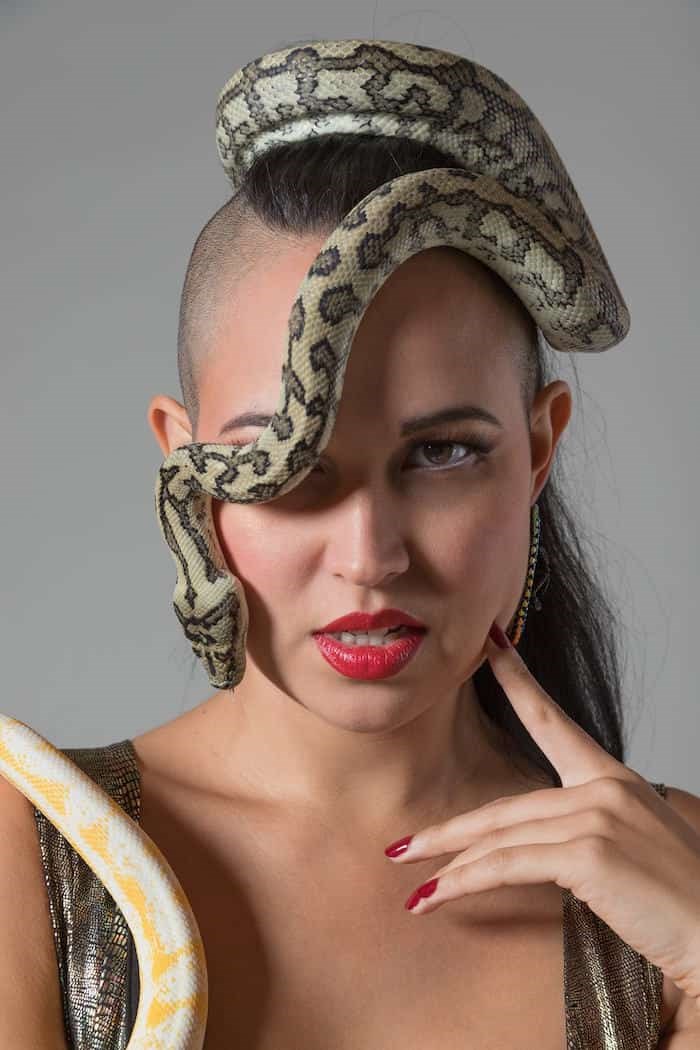 Snake photo shoot