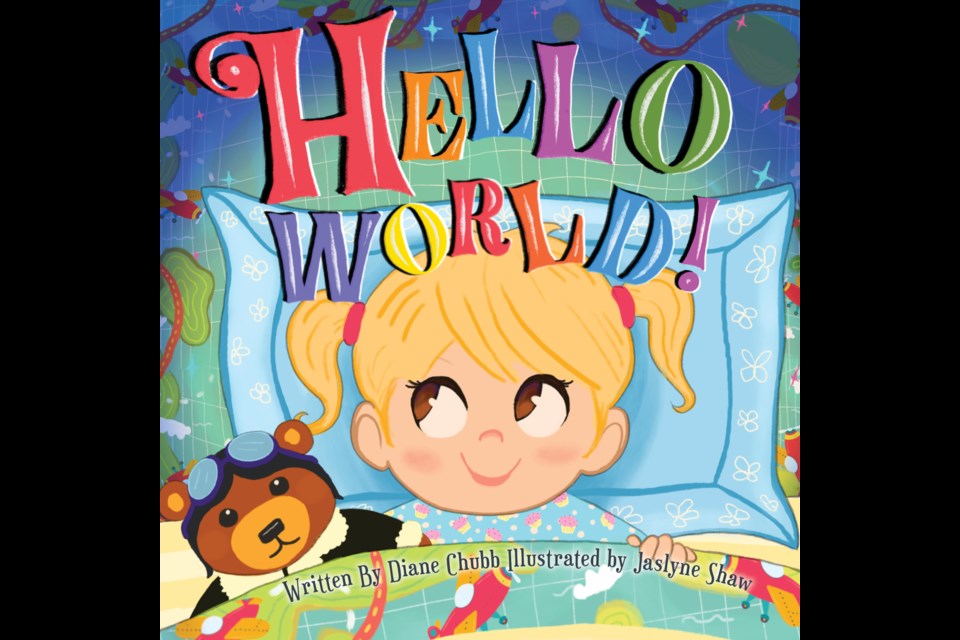 Hello World!, by Diane Chubb, will be featured in a reading and signing event at the upcoming Maywood Community School flea market.