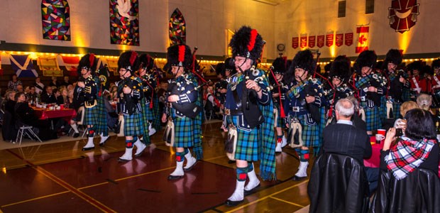 The Delta Police Pipe Band hosted 800 people at a pair of Robbie Burns dinners last month.