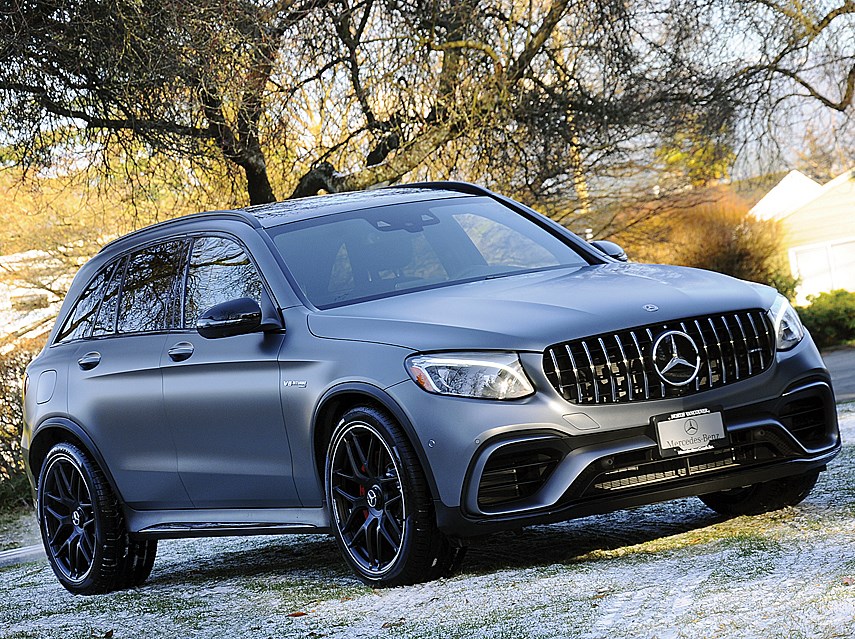 The Mercedes-Benz AMG GLC 63S blurs the line between SUVs and sports sedans due to its massive power and sports-car-like performance combined with the practicality of a larger vehicle. That big, growly eight-cylinder engine, however, also comes with a big price tag. It is available at Mercedes-Benz North Vancouver. photo Cindy Goodman, North Shore News