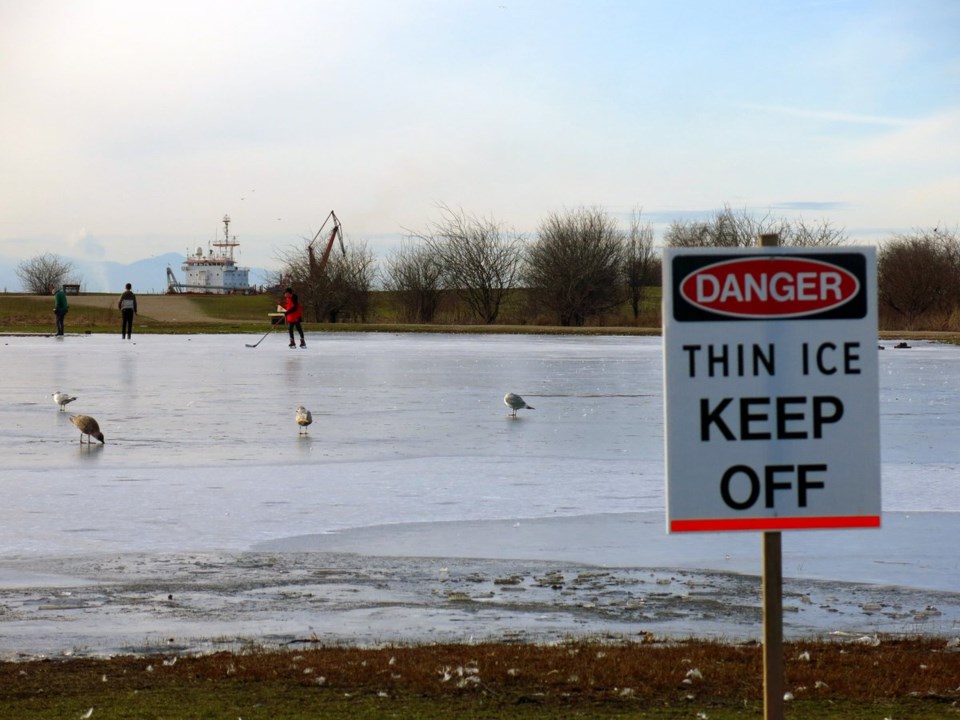 Garry Point Park pond