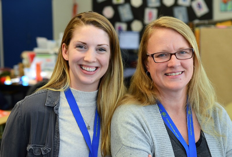 Freshly minted education assistants Wendy Hoag and Mariah Battiston are now working at Cariboo Hill Secondary School after completing the district's education assistant diploma program in November.