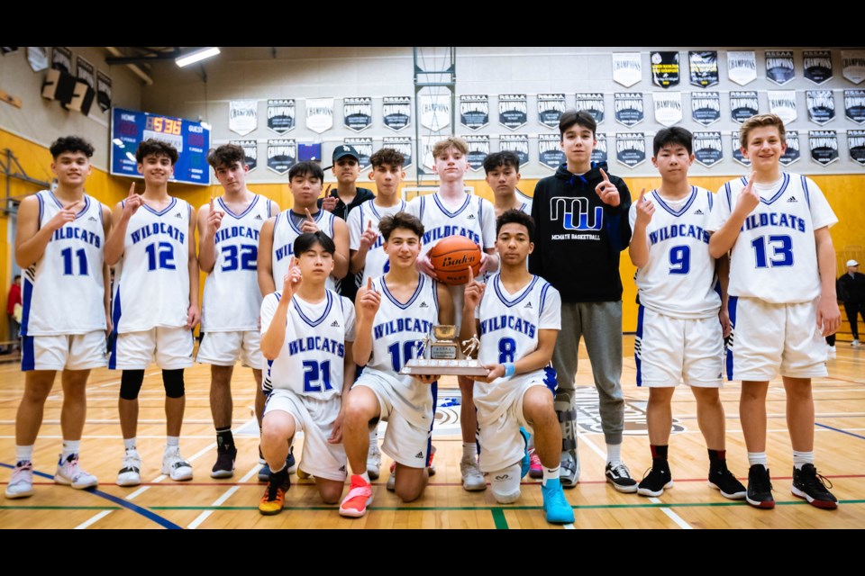 McMath Wildcats completed a perfect (13-0) run against city opponents with a win over MacNeill in the Richmond Junior Boys championship game played at Cambie Secondary last Thursday.