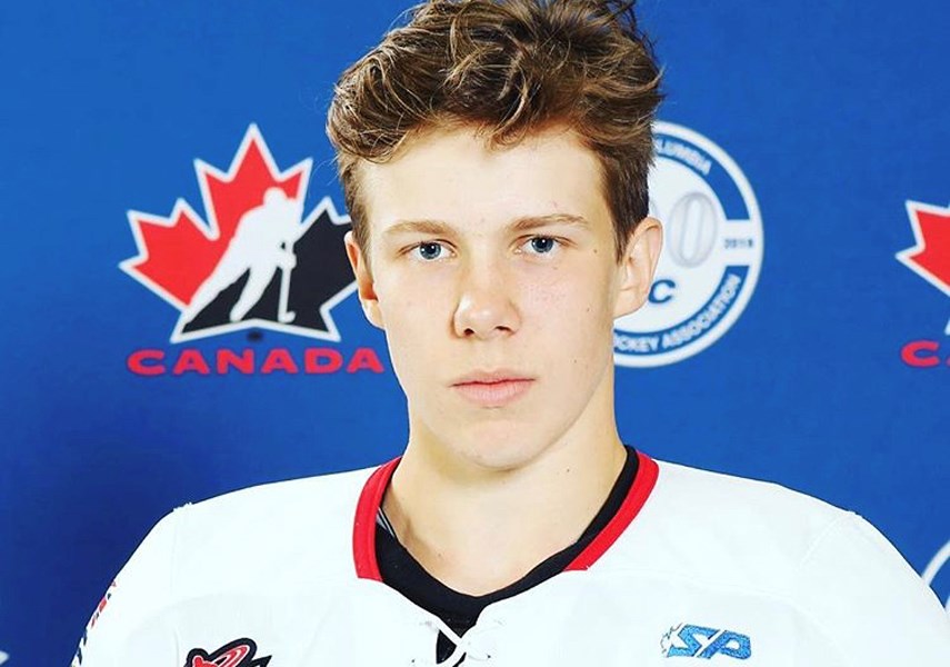 North Vancouver hockey player Fin Williams will be the flag bearer for Team B.C. for the Opening Ceremony of the Canada Winter Games Friday in Red Deer. photo supplied