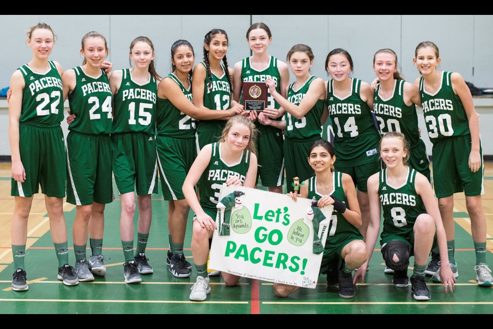 Delta Pacers were among the winners of the Delta Basketball League's "Super Saturday" at Sands Secondary School, capturing the Grade 8 Girls title with a 35-19 win over South Delta.