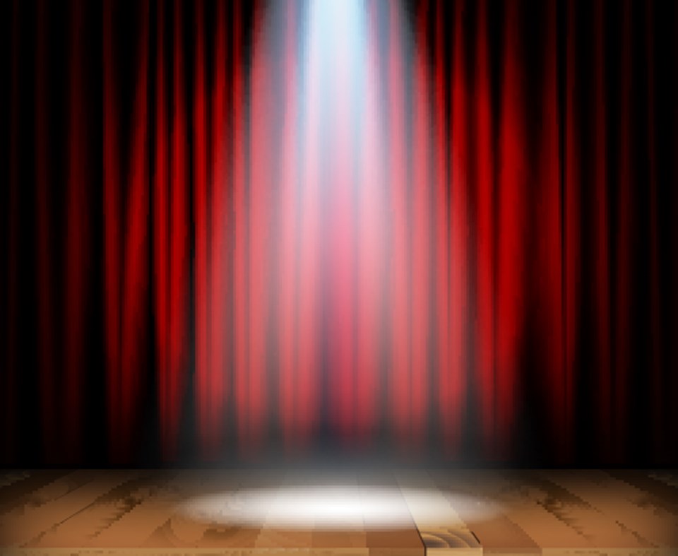 stock photo, stage, theatre, curtain