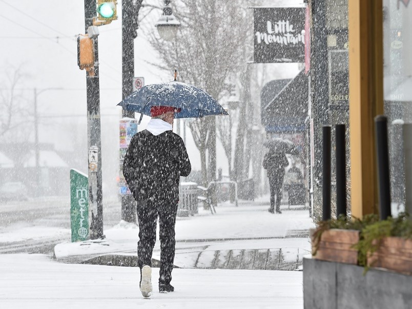 Schools across the city have cancelled classes due to snow. Photo Dan Toulgoet