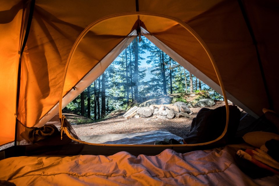 camping, tent, stock photo