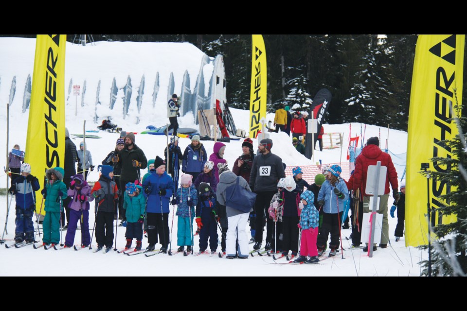 There were more than double the number of people racing at this year’s Loppet, with more than half under the age of 12.