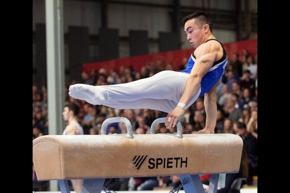 Tsawwassen's Ryan Woodhead credits a few new wrinkles to his routine for winning bronze on the pommel horse at the Canada Winter Games in Red Deer.