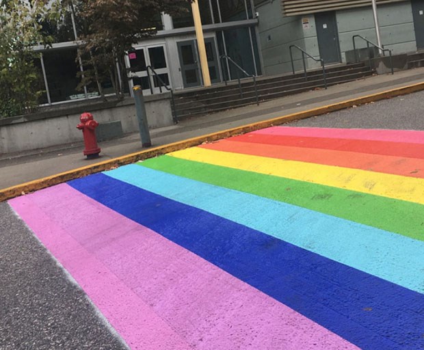 rainbow crosswalk