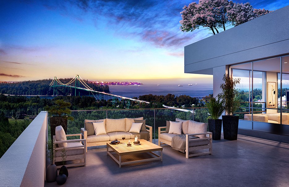 Park West penthouse terrace