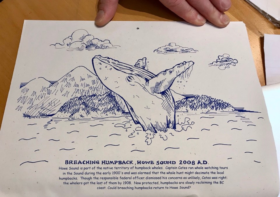 A 1997 calendar Turner produced donned a breaching humpback whale with the tagline 