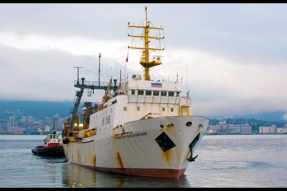 Scientists are halfway through a winter research cruise in the Gulf of Alaska using the chartered Russian trawler the MV Professor Kaganovsky.
