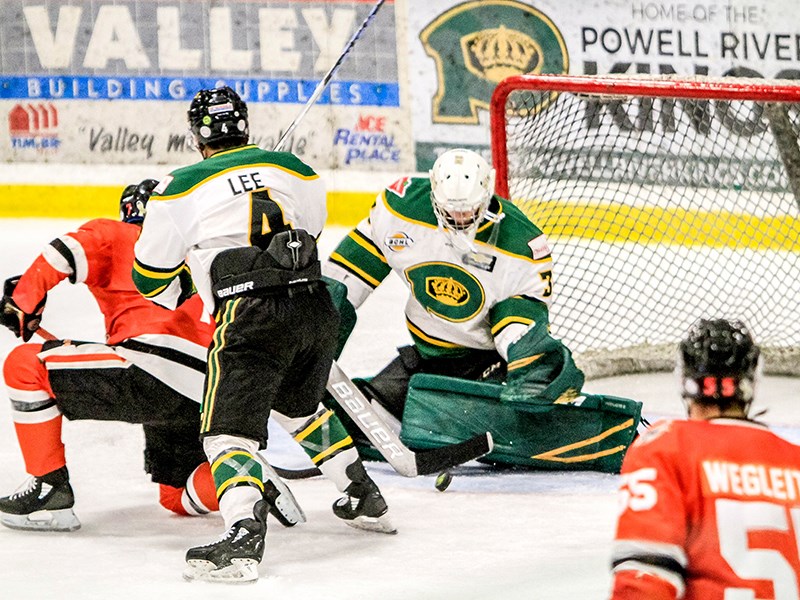 Powell River Kings goaltender Mitch Adamyk