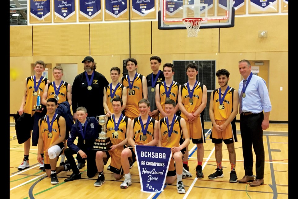 The Elphinstone Senior Boys Basketball Team won the Howe Sound AA Championship Feb. 22, earning a berth in the provincial championships, March 6 to 9 at the Langley Events Centre.