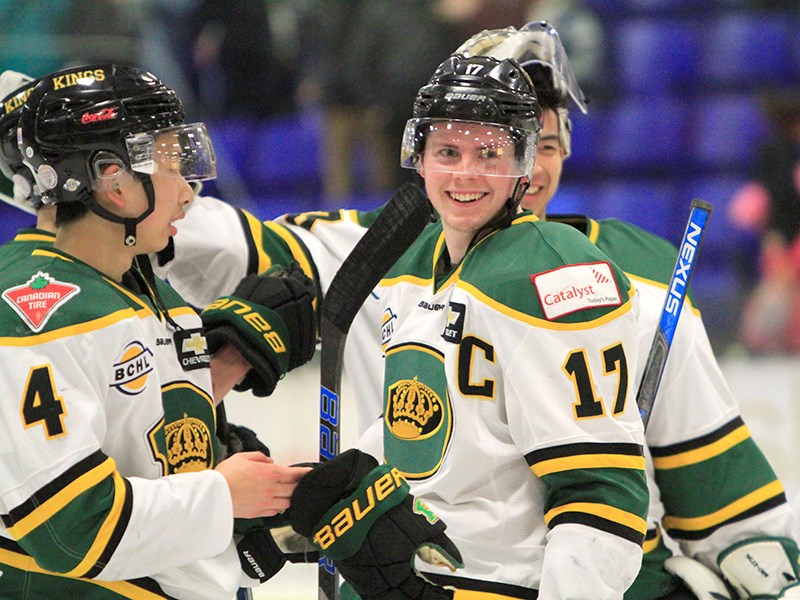 Powell River Kings celebrate series win