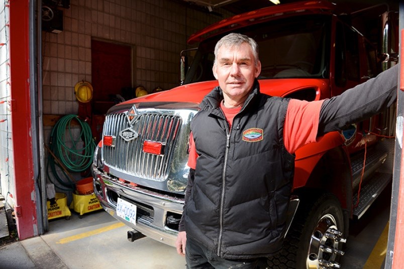 The Undercurrent ran this photo of Thompson when he was first appointed as Bowen's fire chief in 201