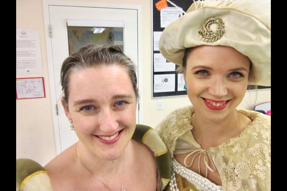 Sarah Cormier and Amanda Szabo get ready to do some matchmaking as Margaret and Leonata.