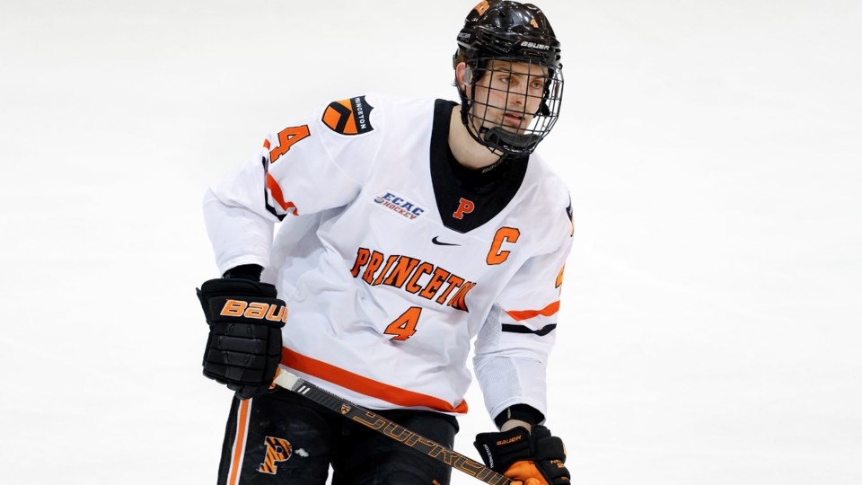 Josh Teves, captain of the Princeton Tigers.