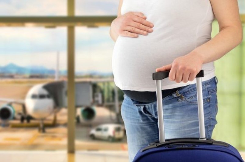pregnant traveller
