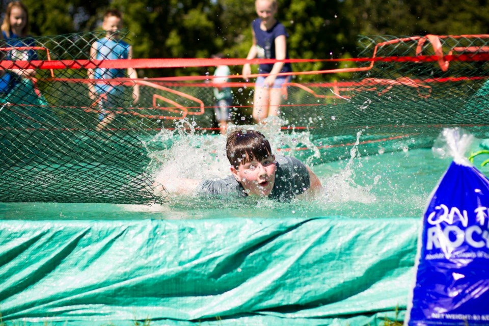 A participant in the inaugural Ruben's Ruckus at Coquitlam's Town Centre Park in 2018.